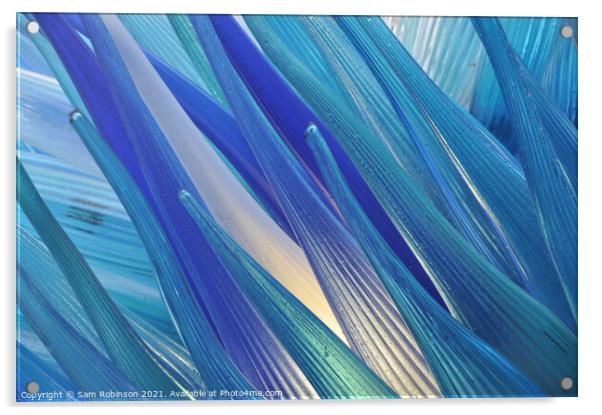 Comet Glass Star Murano Glass Abstract Acrylic by Sam Robinson