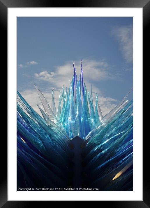 Comet Glass Star Murano Glass Sculpture, Venice Framed Mounted Print by Sam Robinson