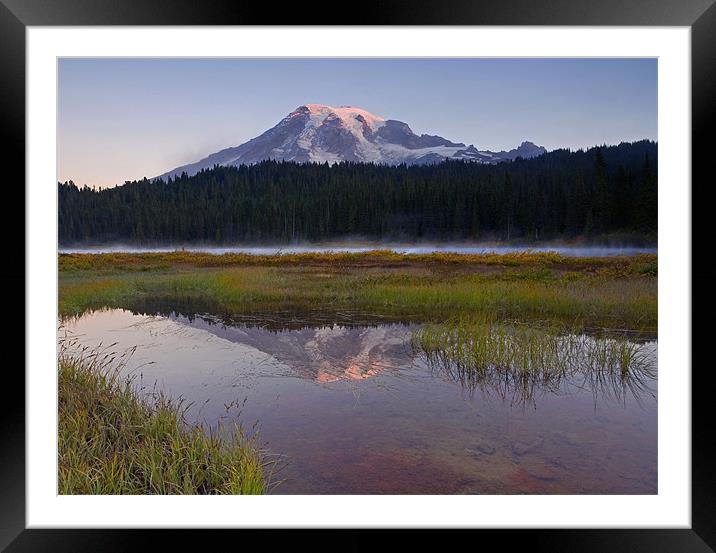 Morning Glow Framed Mounted Print by Mike Dawson