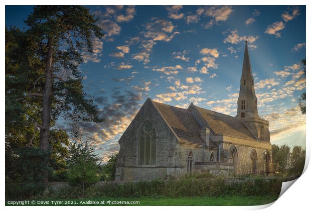 'Historic St. Faith's: A Sunset Splendour' Print by David Tyrer