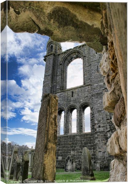 A peek at St Andrews Cathedral Canvas Print by Corinne Mills