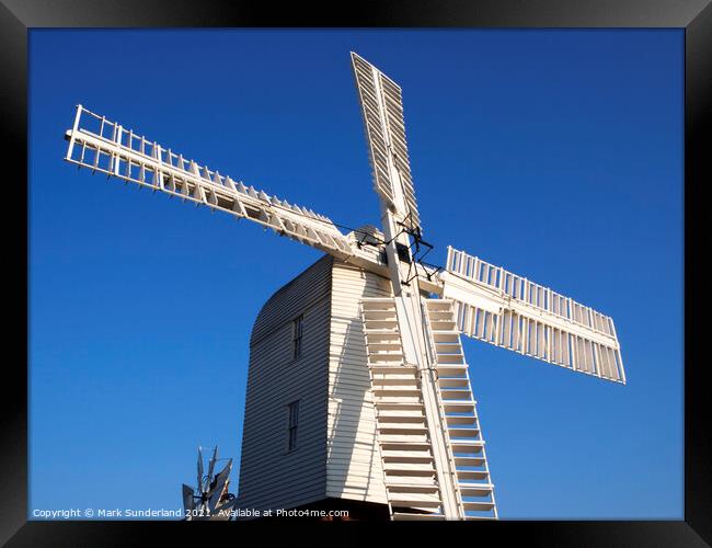 Thorpeness Windmill Framed Print by Mark Sunderland