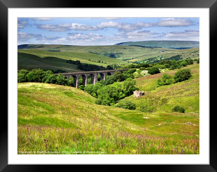 Dent Head Viaduct Framed Mounted Print by Mark Sunderland