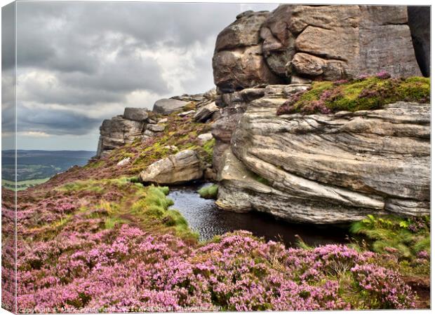 Old Stell Crag in the Simonside Hills in Summer Canvas Print by Mark Sunderland
