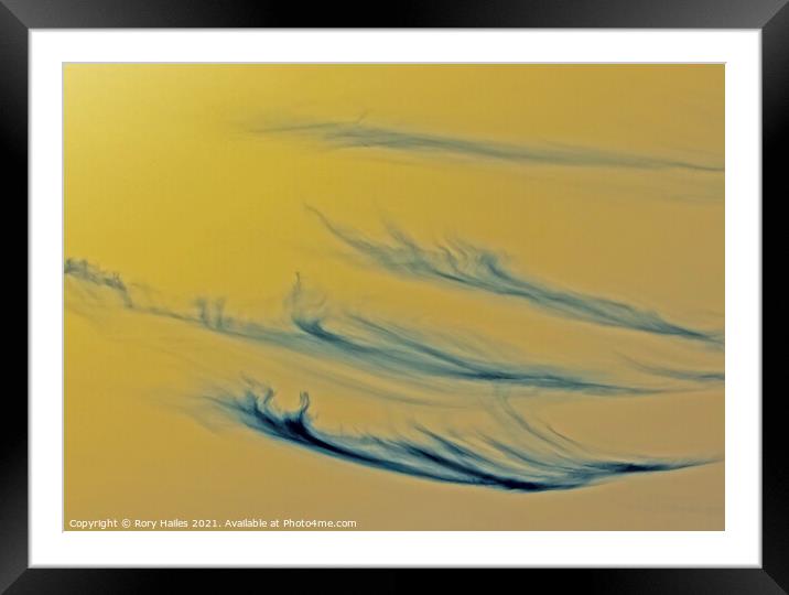 Cirrus Cloud inverted Framed Mounted Print by Rory Hailes