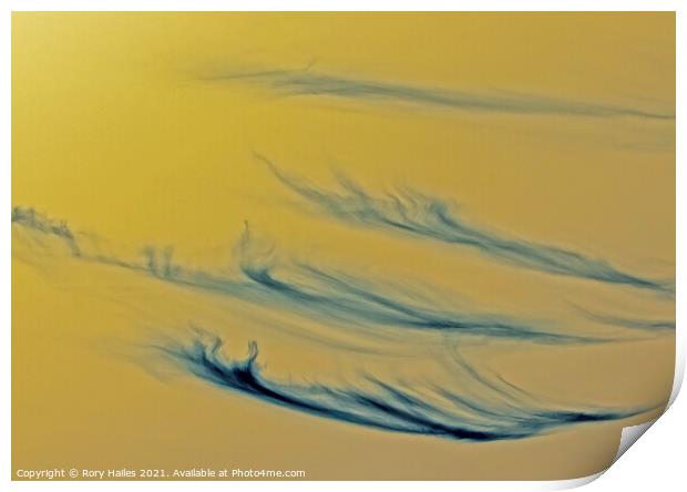 Cirrus Cloud inverted Print by Rory Hailes