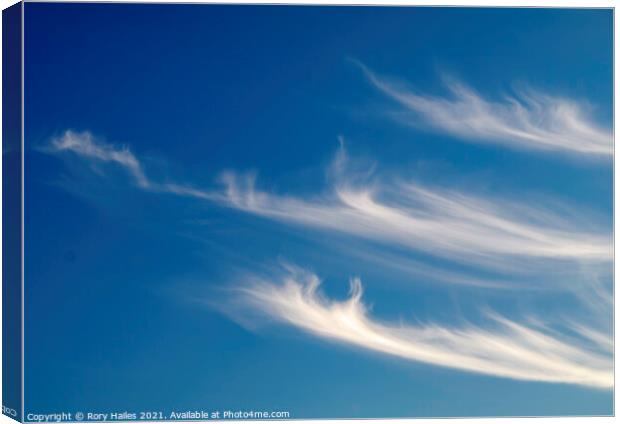 Cirrus Cloud Formation Canvas Print by Rory Hailes