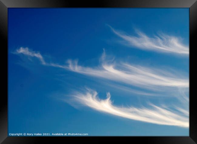 Cirrus Cloud Formation Framed Print by Rory Hailes