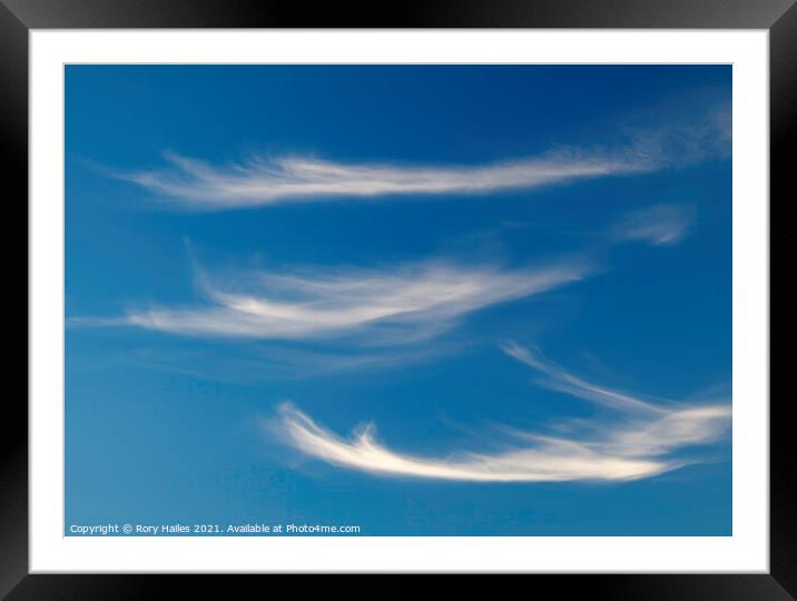 Cirrus Clouds Framed Mounted Print by Rory Hailes