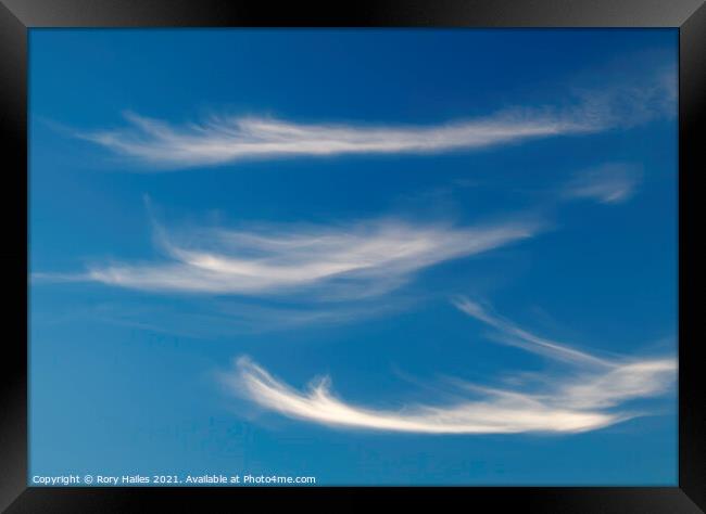 Cirrus Clouds Framed Print by Rory Hailes