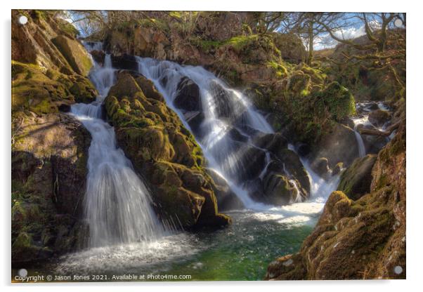 A Hidden Secret Waterfall Acrylic by Jason Jones