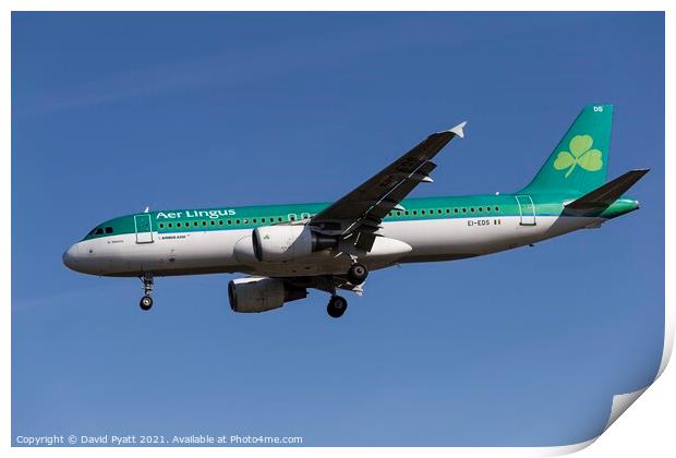 Aer Lingus Airbus A320-214                            Print by David Pyatt