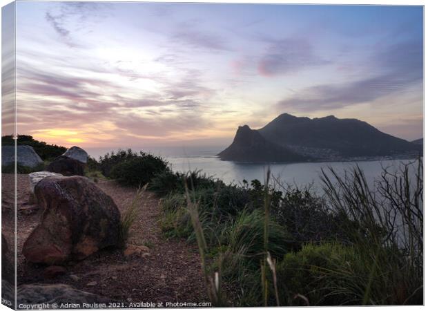 Hout Bay sunset  Canvas Print by Adrian Paulsen
