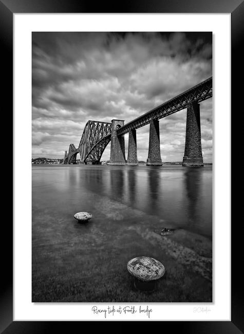 Rising tide at Forth bridge. Scotland Scottish Framed Print by JC studios LRPS ARPS
