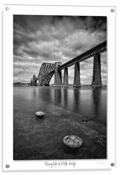 Rising tide at Forth bridge. Scotland Scottish Acrylic by JC studios LRPS ARPS