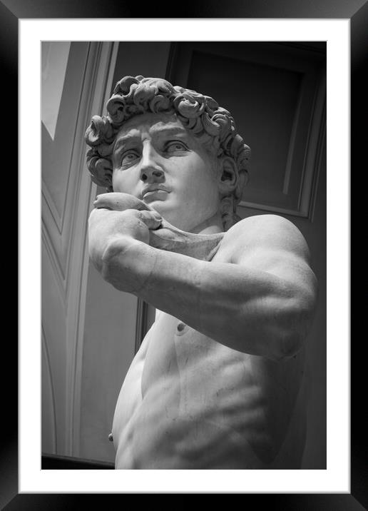 The Statue of David by Michelangelo Framed Mounted Print by Alan Le Bon