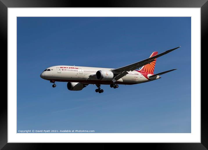 Air India Boeing 787-8   Framed Mounted Print by David Pyatt