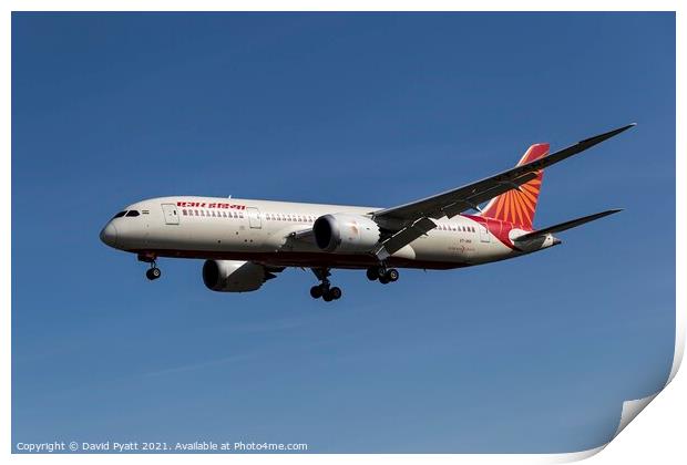 Air India Boeing 787-8   Print by David Pyatt