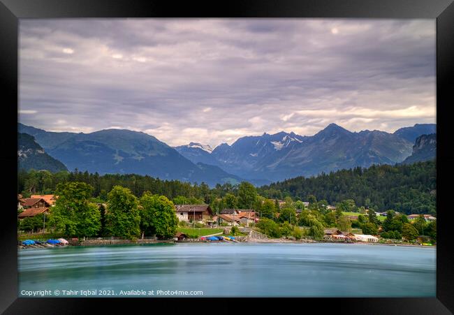 Lake Brienz Switzerland Framed Print by Tahir Iqbal