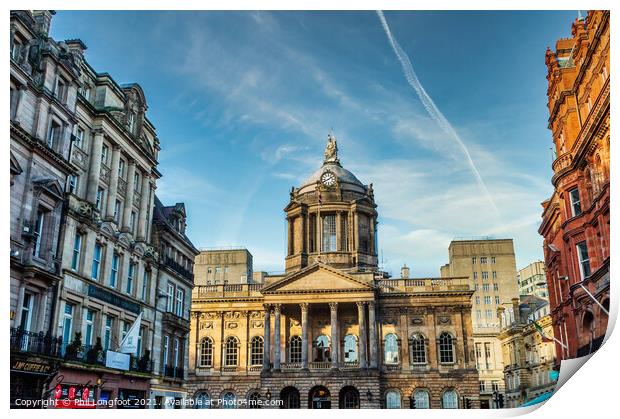 Town Hall Liverpool Print by Phil Longfoot