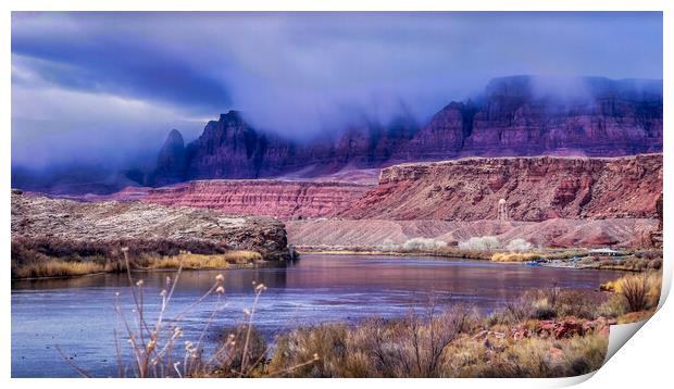 Historic Lee's Ferry on the Colorado River. Print by BRADLEY MORRIS