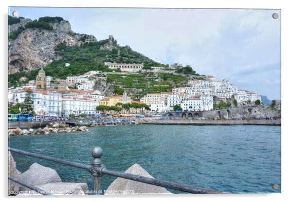 Amalfi Italy Acrylic by Diana Mower