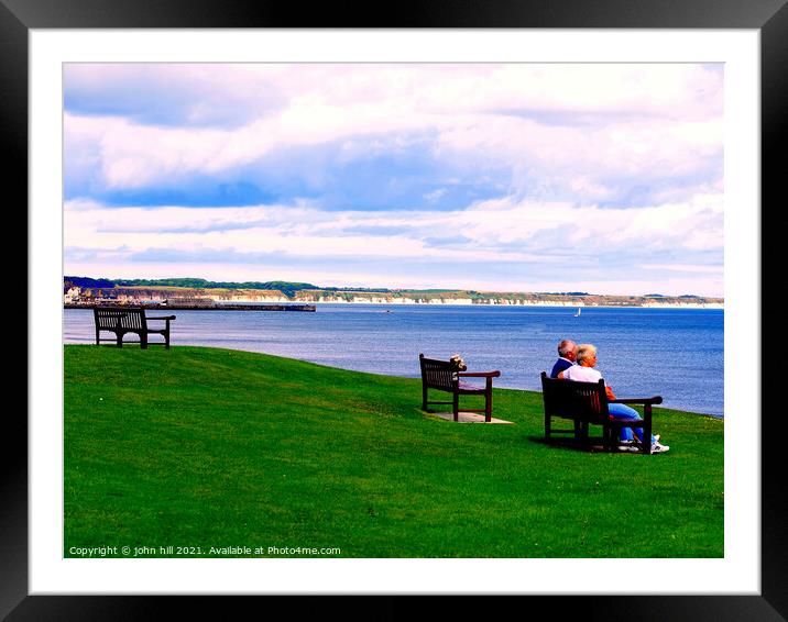 South Bay at Bridlington in Yorkshire, UK. Framed Mounted Print by john hill