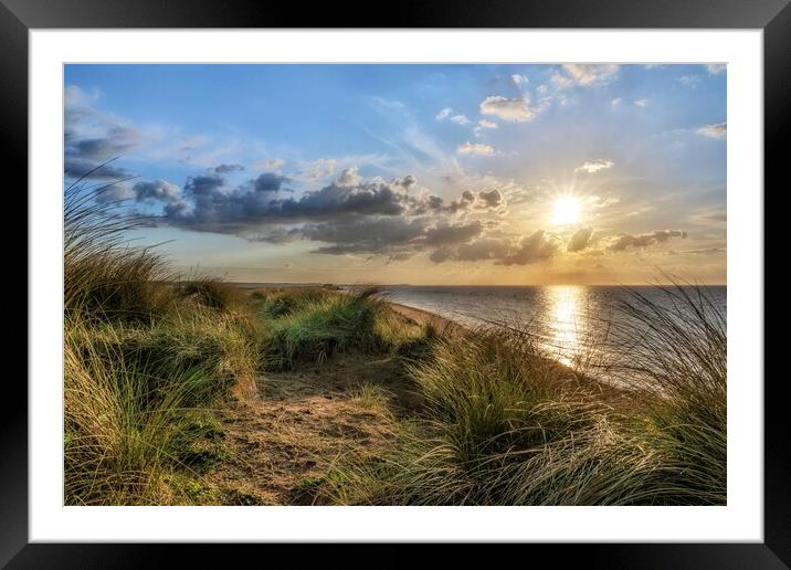 High tide at Brancaster beach Framed Mounted Print by Gary Pearson