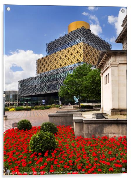 Library of Birmingham Acrylic by Mark Sunderland