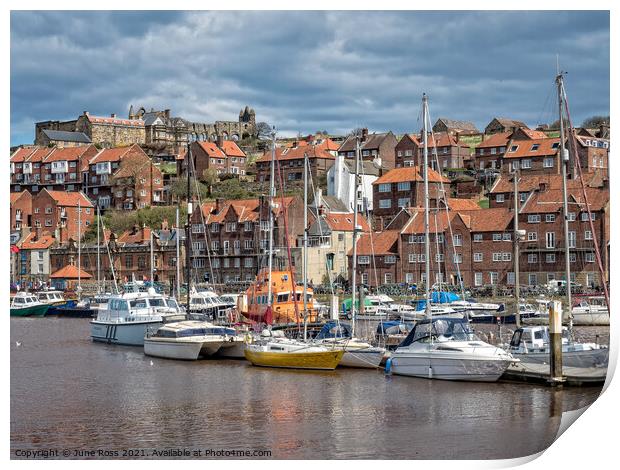 Whitby, North Yorkshire  Print by June Ross