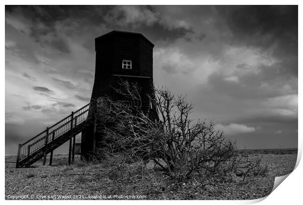 Orfordness Beacon Print by Clive Karl Wuest
