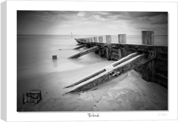 The beach. Monmo taken at Portobello beach near Edinburgh , Scotland Canvas Print by JC studios LRPS ARPS