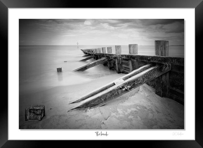 The beach. Monmo taken at Portobello beach near Edinburgh , Scotland Framed Print by JC studios LRPS ARPS