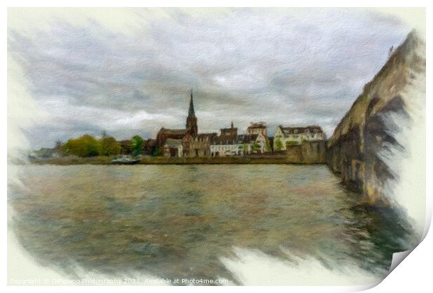 Maastricht Cityscape Digital Oil Print by DiFigiano Photography