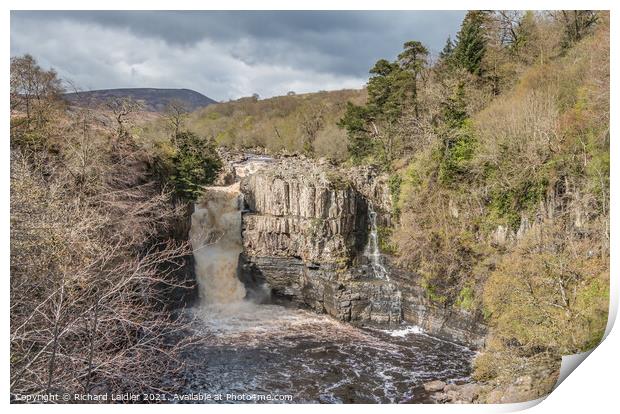High Force Waterfall, Teesdale Print by Richard Laidler