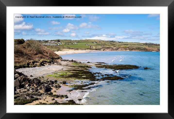 Scenic Lligwy Bay on Anglesey Coast Wales Framed Mounted Print by Pearl Bucknall