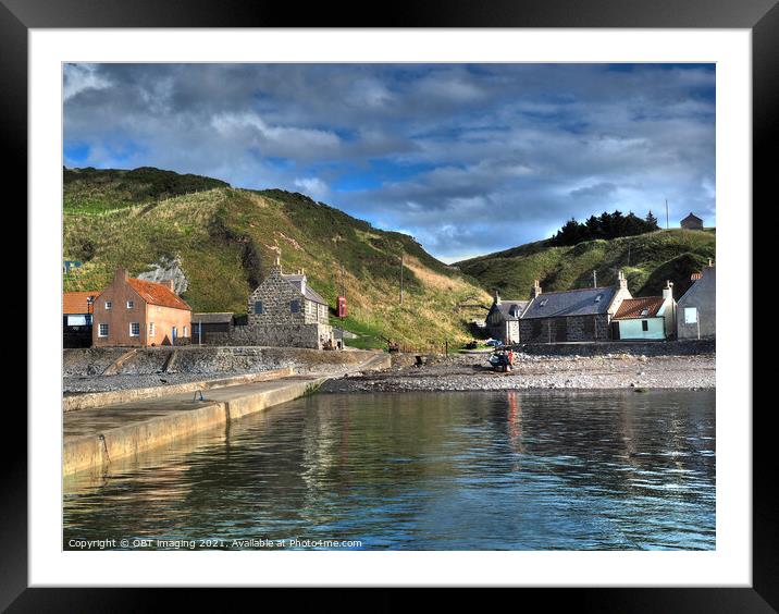 Crovie Fishing Village North East Scotland   Framed Mounted Print by OBT imaging