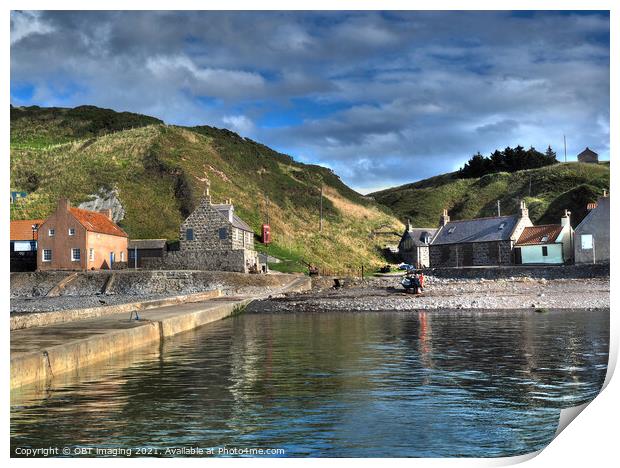 Crovie Fishing Village North East Scotland   Print by OBT imaging