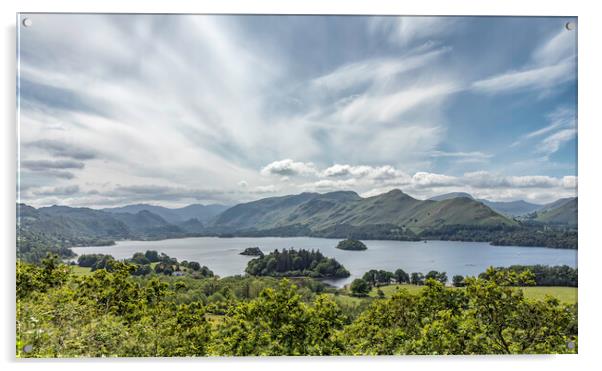 Majestic Catbells and Derwent Water Acrylic by James Marsden