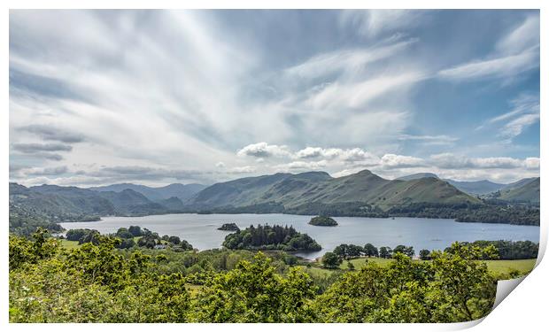 Majestic Catbells and Derwent Water Print by James Marsden