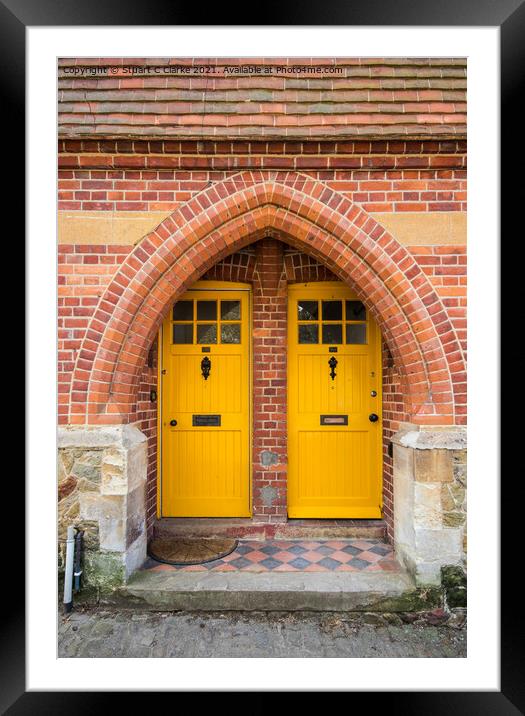 Cowdray estate doors Framed Mounted Print by Stuart C Clarke