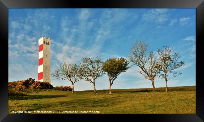 Gribbin Head, Cornwall. Framed Print by Neil Mottershead