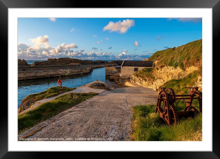 Ballintoy harbour Framed Mounted Print by kenneth Dougherty