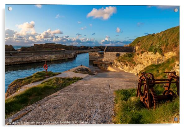 Ballintoy harbour Acrylic by kenneth Dougherty