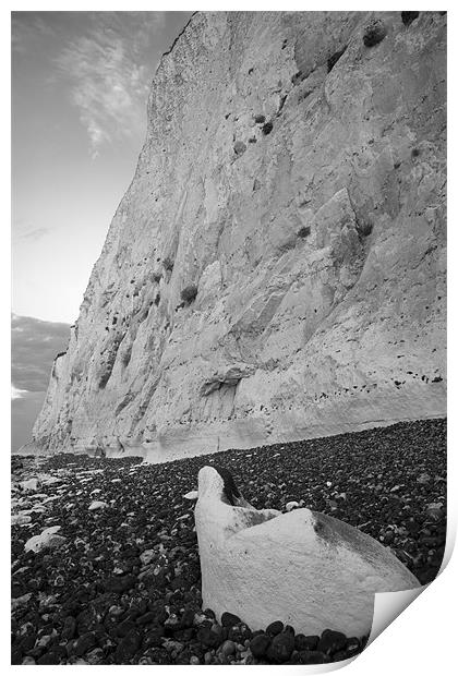Morning at the White Cliffs of Dover Print by Ian Middleton