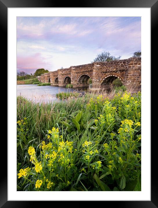 White Mill Bridge Framed Mounted Print by David Semmens