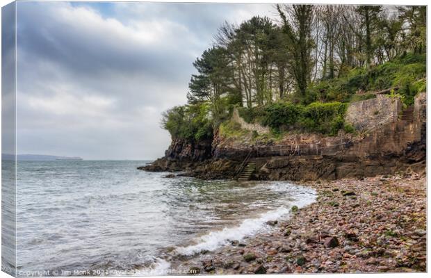 Fishcombe Cove Canvas Print by Jim Monk