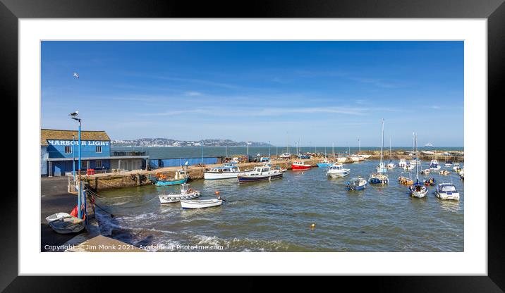 Paignton Harbour Framed Mounted Print by Jim Monk
