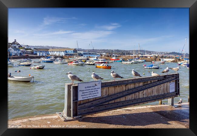 Paignton Harbour View Framed Print by Jim Monk