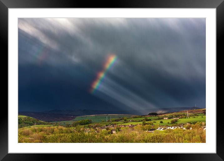 Guitar Strings in the Sky Framed Mounted Print by John Finney